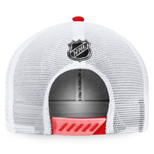 Load image into Gallery viewer, Montreal Canadiens Fanatics Branded 2022 NHL Draft Authentic Pro On Stage Trucker Adjustable Hat - Navy/White
