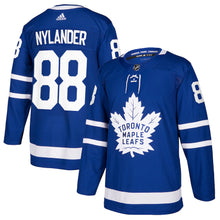 Load image into Gallery viewer, Men&#39;s Toronto Maple Leafs William Nylander Adidas Blue Home Authentic Jersey
