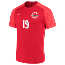 Load image into Gallery viewer, Men&#39;s Nike Alphonso Davies Red Canada Soccer 2021/22 Home - Replica Player Jersey
