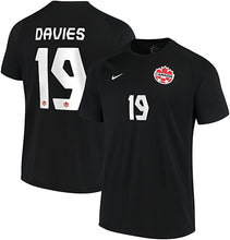 Load image into Gallery viewer, Men&#39;s Nike Alphonso Davies Black Canada Soccer 2021/22 Alternate - Replica Player Jersey
