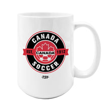 Load image into Gallery viewer, Canada Soccer 15oz Coffee Mug
