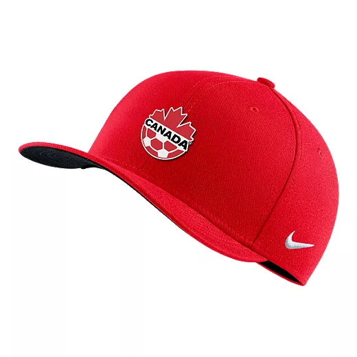 Unisex Nike Red Canada Soccer Classic99 Swoosh Performance Flex Fit OSFA Hat