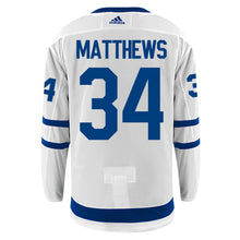 Load image into Gallery viewer, Men&#39;s Toronto Maple Leafs Auston Matthews Adidas White Away Authentic Jersey
