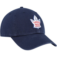 Load image into Gallery viewer, Men&#39;s Toronto Maple Leafs &#39;47 Navy w/Red Writing Clean Up Adjustable Hat
