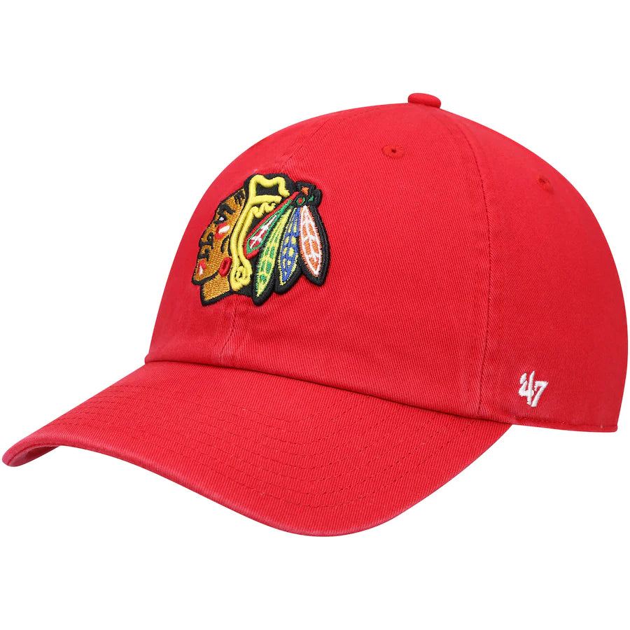Chicago Blackhawks '47 Brand Red Clean Up Cap