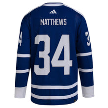 Load image into Gallery viewer, Men&#39;s Toronto Maple Leafs Auston Matthews Adidas Royal - Reverse Retro 2.0 Authentic Player Jersey
