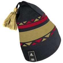 Load image into Gallery viewer, Vegas Golden Knights adidas Reverse Retro 2.0 Pom Cuffed Knit Hat - Black

