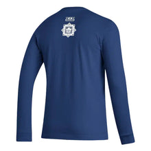 Load image into Gallery viewer, Men&#39;s Toronto Maple Leafs adidas Blue Reverse Retro 2.0 - Official Badge Long Sleeve T-Shirt
