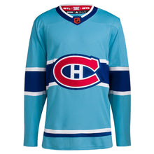 Load image into Gallery viewer, Men&#39;s Montreal Canadiens Adidas Light Blue - Reverse Retro 2.0 Authentic Blank Jersey
