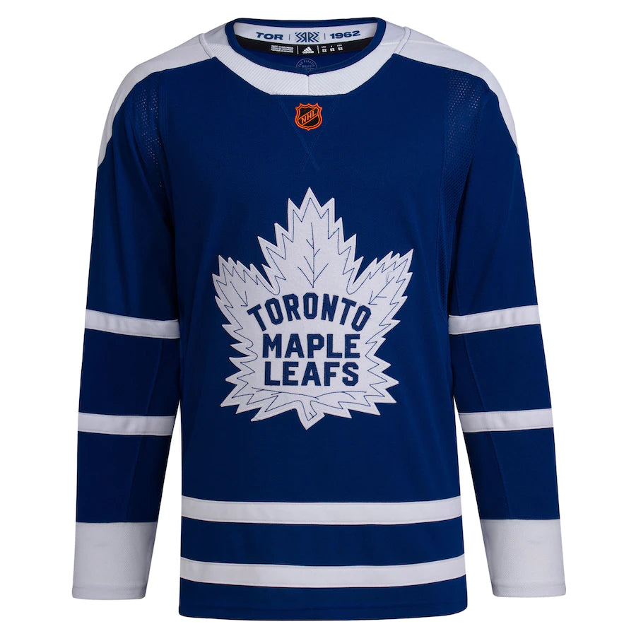 Men's Toronto Maple Leafs Adidas Royal - Reverse Retro 2.0 Authentic Blank Jersey