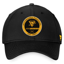 Load image into Gallery viewer, Pittsburgh Penguins Fanatics Branded 2022 Authentic Pro Training Camp Flex Hat - Black
