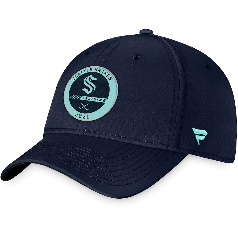 Seattle Kraken Fanatics Branded Authentic Pro Team Training Camp Practice - Flex Hat - Navy