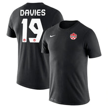 Load image into Gallery viewer, Youth Nike Black Alphonso Davies Canada Soccer Replica Jersey

