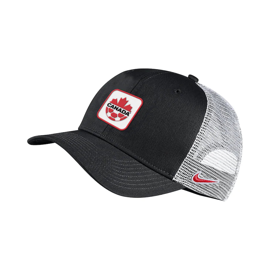 Unisex Nike Black Canada Soccer C99 Twill Trucker Snapback Hat