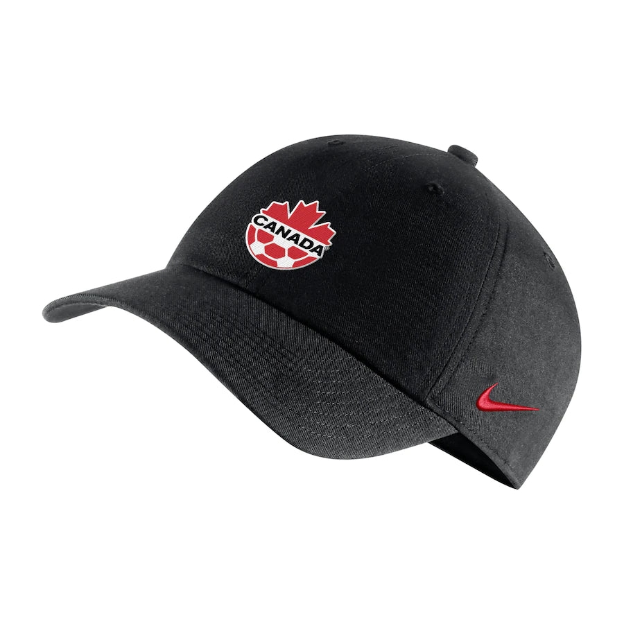 Unisex Nike Black Canada Soccer Primary Logo Heritage86 Adjustable Hat