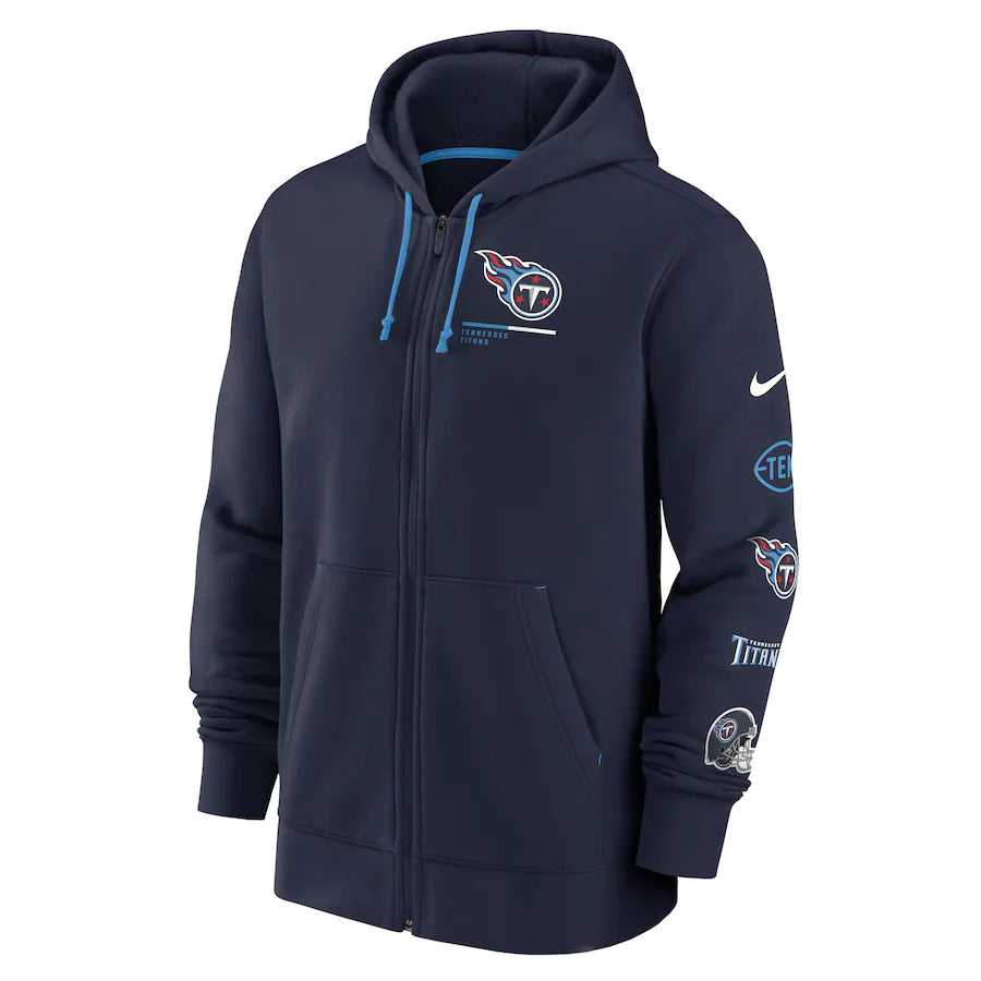 Tennessee Titans Nike Surrey Full-Zip Hoodie - Navy