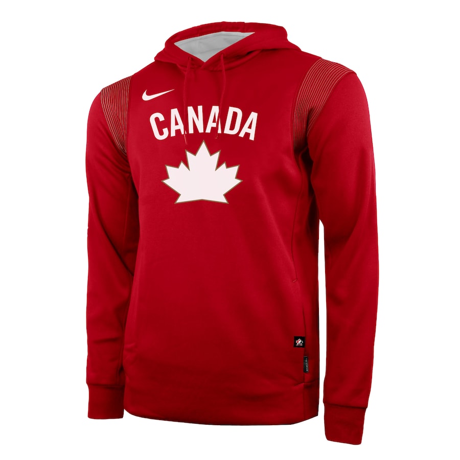 Men's Nike Red Hockey Canada Heritage Collection Performance - Pullover Hoodie