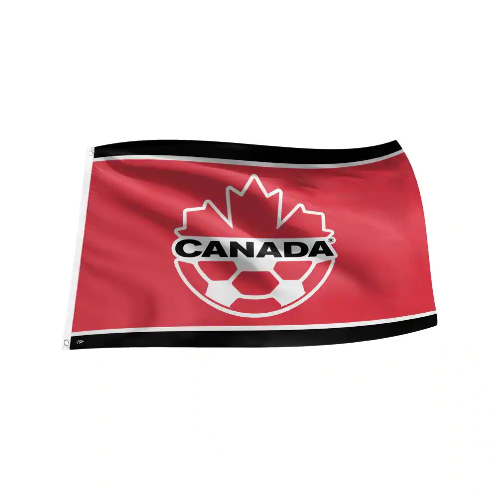Canada Soccer Banner Flag, 3-ft x 5-ft