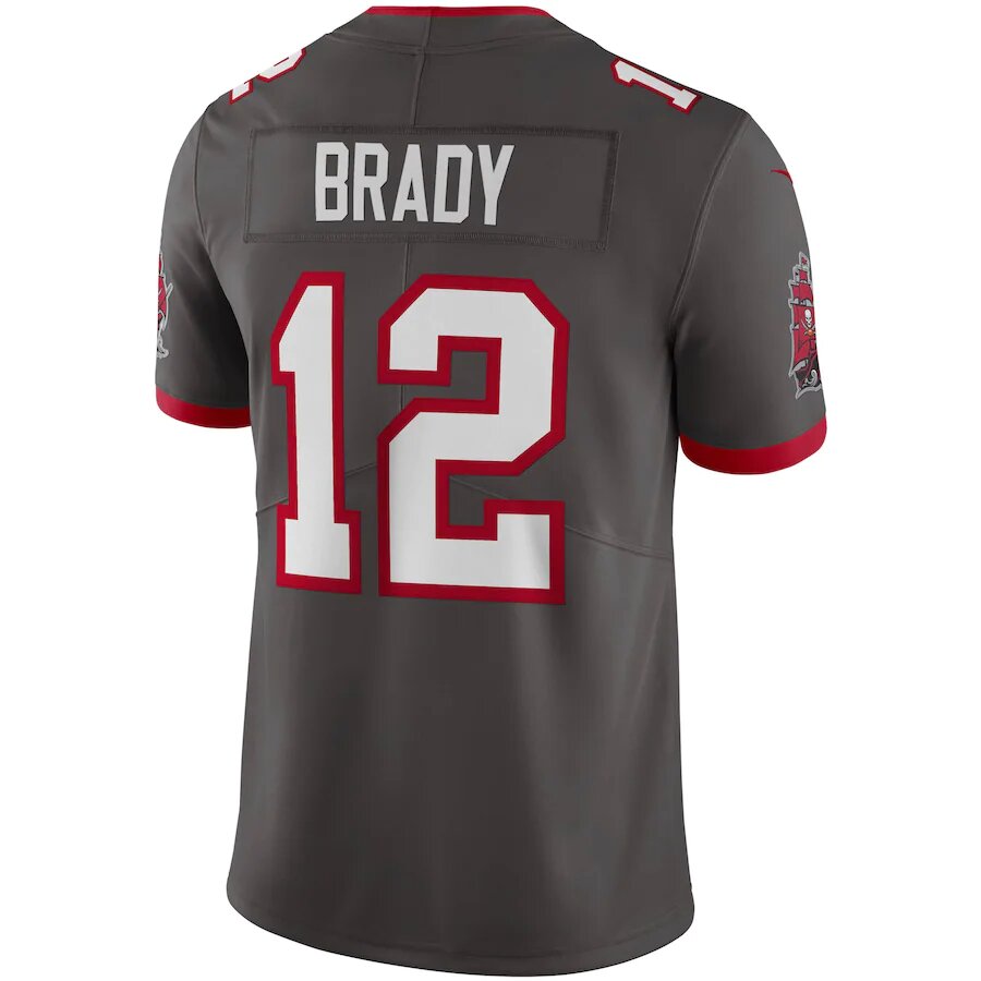 Tom Brady Tampa Bay Buccaneers Pewter - Nike Limited Jersey