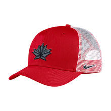 Load image into Gallery viewer, Men&#39;s Nike Red/White Hockey Canada 2022 - Classic99 Trucker Snapback Adjustable Hat
